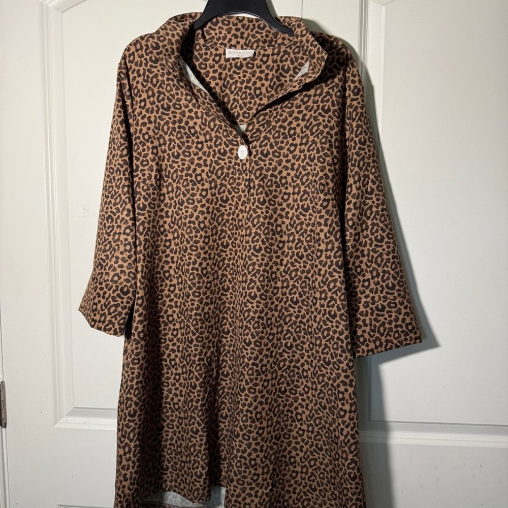 The Sophia Dress- Coffee Jungle - Picture 3 of 4